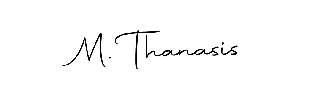 You should practise on your own different ways (Autography-DOLnW) to write your name (M. Thanasis) in signature. don't let someone else do it for you. M. Thanasis signature style 10 images and pictures png