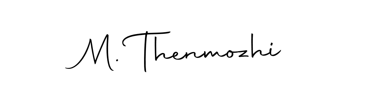 How to make M. Thenmozhi name signature. Use Autography-DOLnW style for creating short signs online. This is the latest handwritten sign. M. Thenmozhi signature style 10 images and pictures png