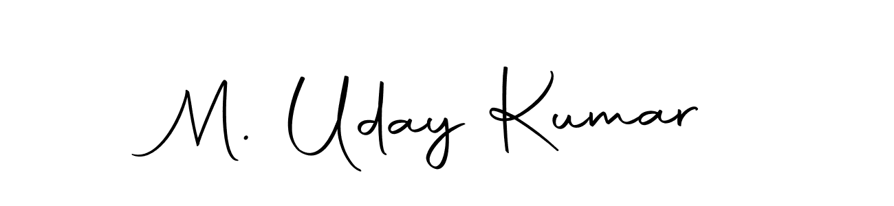 Make a short M. Uday Kumar signature style. Manage your documents anywhere anytime using Autography-DOLnW. Create and add eSignatures, submit forms, share and send files easily. M. Uday Kumar signature style 10 images and pictures png
