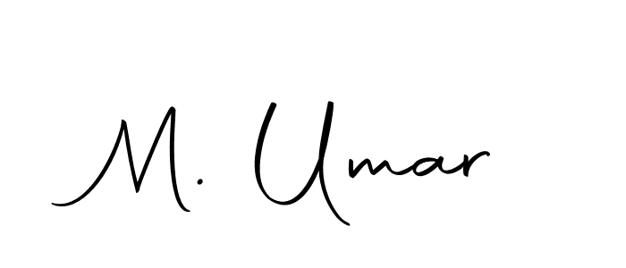 Design your own signature with our free online signature maker. With this signature software, you can create a handwritten (Autography-DOLnW) signature for name M. Umar. M. Umar signature style 10 images and pictures png