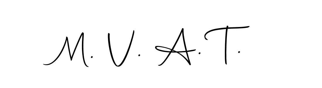 Create a beautiful signature design for name M. V. A. T.. With this signature (Autography-DOLnW) fonts, you can make a handwritten signature for free. M. V. A. T. signature style 10 images and pictures png