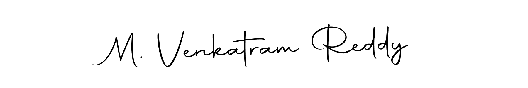 Make a beautiful signature design for name M. Venkatram Reddy. With this signature (Autography-DOLnW) style, you can create a handwritten signature for free. M. Venkatram Reddy signature style 10 images and pictures png
