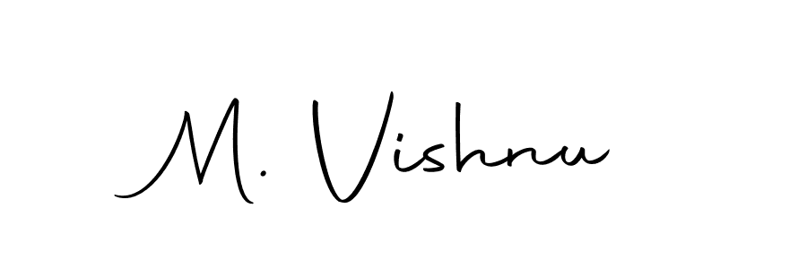 Use a signature maker to create a handwritten signature online. With this signature software, you can design (Autography-DOLnW) your own signature for name M. Vishnu. M. Vishnu signature style 10 images and pictures png