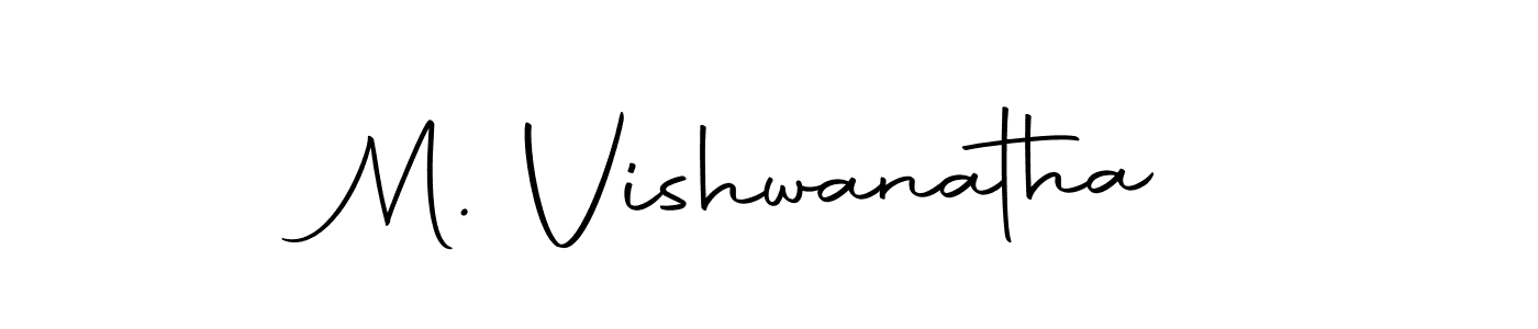 Make a beautiful signature design for name M. Vishwanatha. With this signature (Autography-DOLnW) style, you can create a handwritten signature for free. M. Vishwanatha signature style 10 images and pictures png