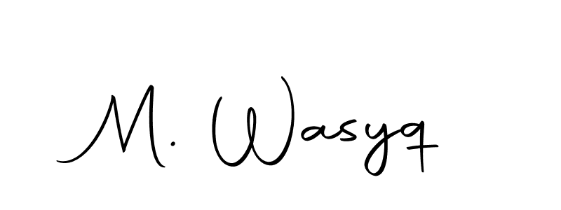 You should practise on your own different ways (Autography-DOLnW) to write your name (M. Wasyq) in signature. don't let someone else do it for you. M. Wasyq signature style 10 images and pictures png