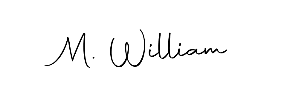 M. William stylish signature style. Best Handwritten Sign (Autography-DOLnW) for my name. Handwritten Signature Collection Ideas for my name M. William. M. William signature style 10 images and pictures png