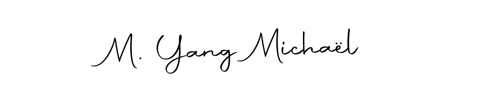 How to make M. Yang Michaël signature? Autography-DOLnW is a professional autograph style. Create handwritten signature for M. Yang Michaël name. M. Yang Michaël signature style 10 images and pictures png