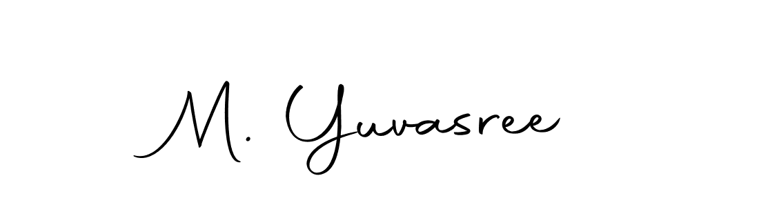 You should practise on your own different ways (Autography-DOLnW) to write your name (M. Yuvasree) in signature. don't let someone else do it for you. M. Yuvasree signature style 10 images and pictures png