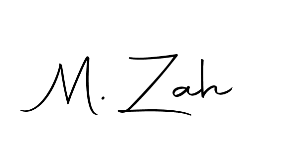 How to make M. Zah signature? Autography-DOLnW is a professional autograph style. Create handwritten signature for M. Zah name. M. Zah signature style 10 images and pictures png