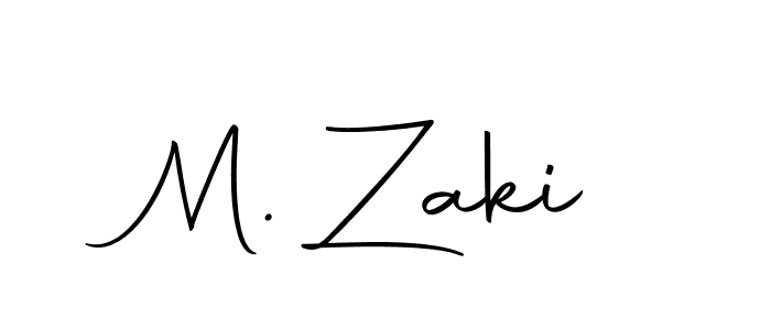 Create a beautiful signature design for name M. Zaki. With this signature (Autography-DOLnW) fonts, you can make a handwritten signature for free. M. Zaki signature style 10 images and pictures png