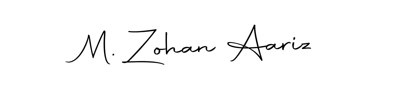 How to make M. Zohan Aariz signature? Autography-DOLnW is a professional autograph style. Create handwritten signature for M. Zohan Aariz name. M. Zohan Aariz signature style 10 images and pictures png