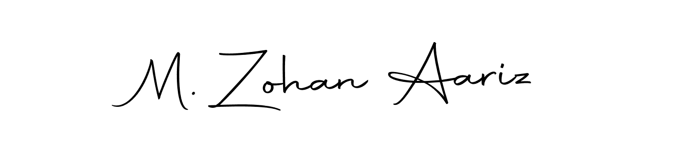 Make a short M. Zohan Aariz signature style. Manage your documents anywhere anytime using Autography-DOLnW. Create and add eSignatures, submit forms, share and send files easily. M. Zohan Aariz signature style 10 images and pictures png