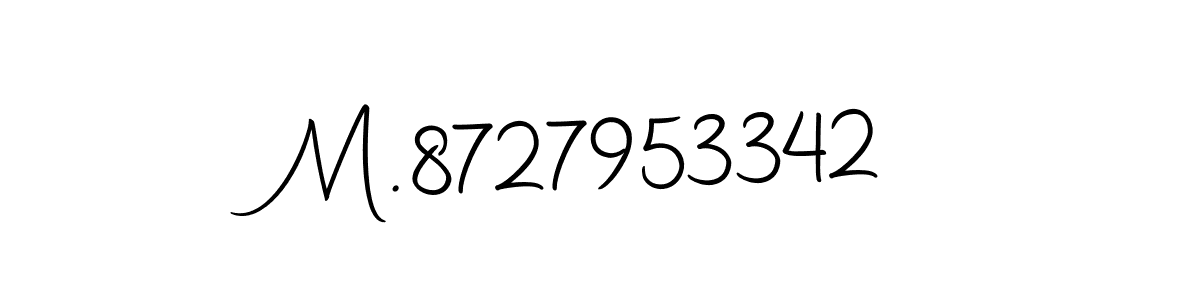 The best way (Autography-DOLnW) to make a short signature is to pick only two or three words in your name. The name M.8727953342 include a total of six letters. For converting this name. M.8727953342 signature style 10 images and pictures png