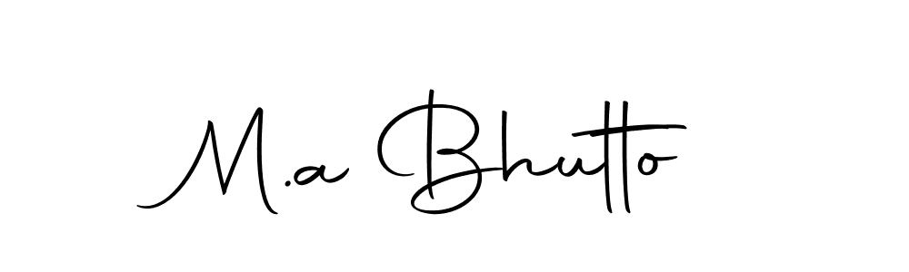 Similarly Autography-DOLnW is the best handwritten signature design. Signature creator online .You can use it as an online autograph creator for name M.a Bhutto. M.a Bhutto signature style 10 images and pictures png