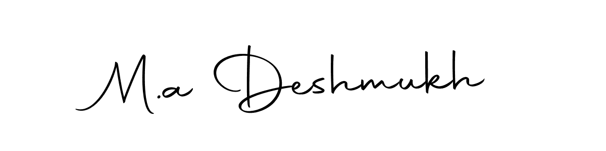 Check out images of Autograph of M.a Deshmukh name. Actor M.a Deshmukh Signature Style. Autography-DOLnW is a professional sign style online. M.a Deshmukh signature style 10 images and pictures png