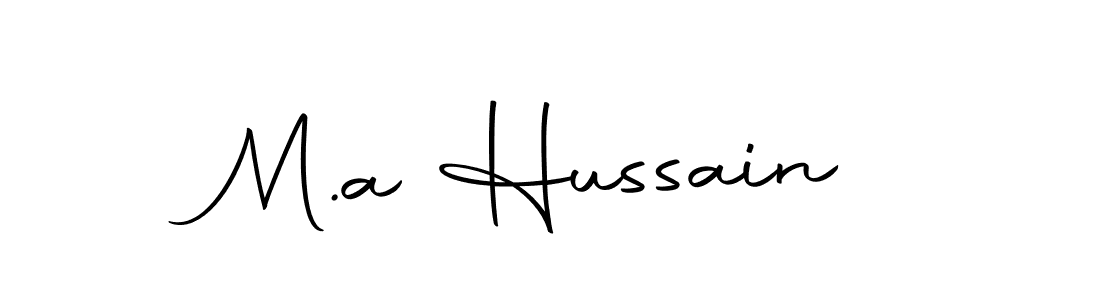 Here are the top 10 professional signature styles for the name M.a Hussain. These are the best autograph styles you can use for your name. M.a Hussain signature style 10 images and pictures png