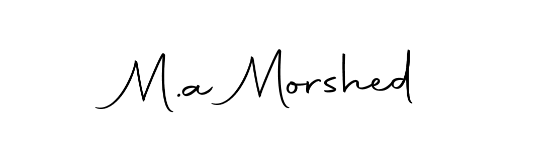 Also we have M.a Morshed name is the best signature style. Create professional handwritten signature collection using Autography-DOLnW autograph style. M.a Morshed signature style 10 images and pictures png