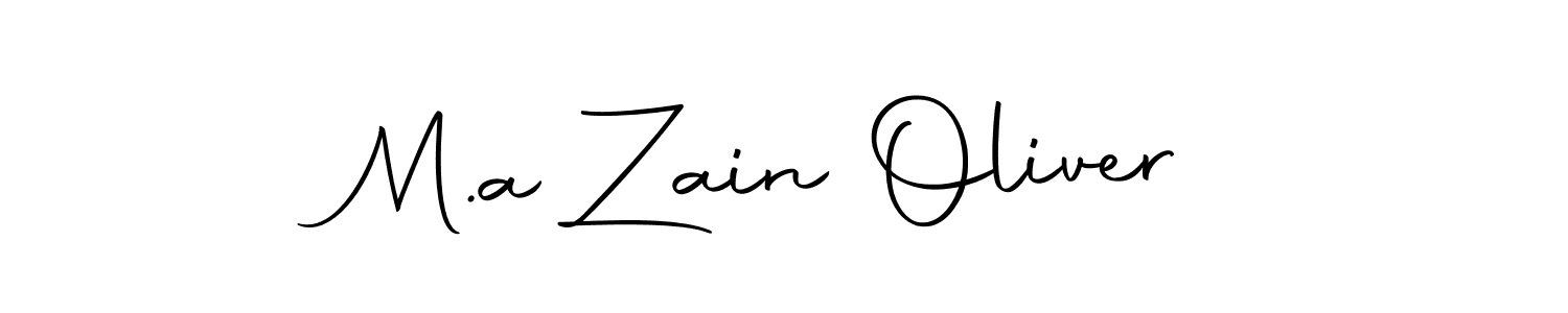 Make a beautiful signature design for name M.a Zain Oliver. With this signature (Autography-DOLnW) style, you can create a handwritten signature for free. M.a Zain Oliver signature style 10 images and pictures png