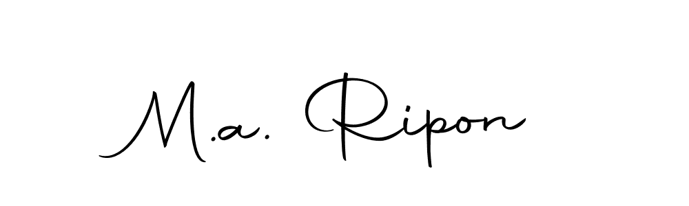 M.a. Ripon stylish signature style. Best Handwritten Sign (Autography-DOLnW) for my name. Handwritten Signature Collection Ideas for my name M.a. Ripon. M.a. Ripon signature style 10 images and pictures png