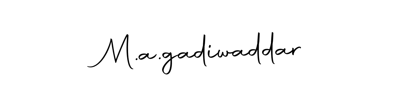 How to make M.a.gadiwaddar signature? Autography-DOLnW is a professional autograph style. Create handwritten signature for M.a.gadiwaddar name. M.a.gadiwaddar signature style 10 images and pictures png