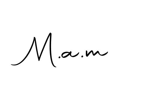 How to make M.a.m name signature. Use Autography-DOLnW style for creating short signs online. This is the latest handwritten sign. M.a.m signature style 10 images and pictures png