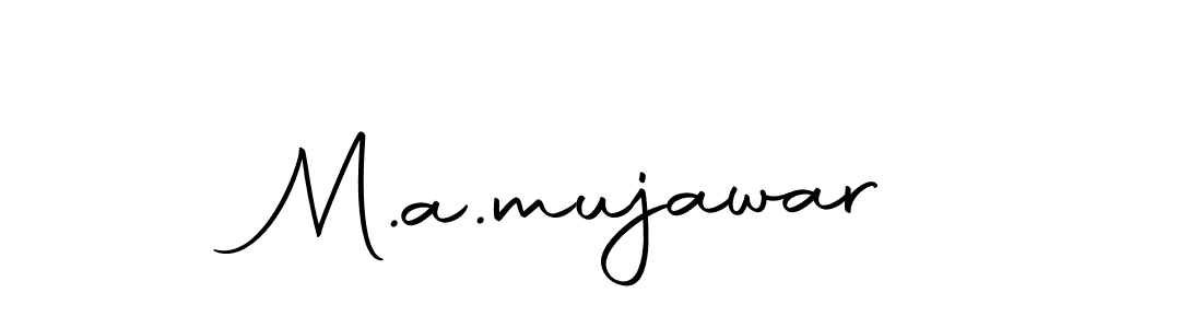 Also we have M.a.mujawar name is the best signature style. Create professional handwritten signature collection using Autography-DOLnW autograph style. M.a.mujawar signature style 10 images and pictures png