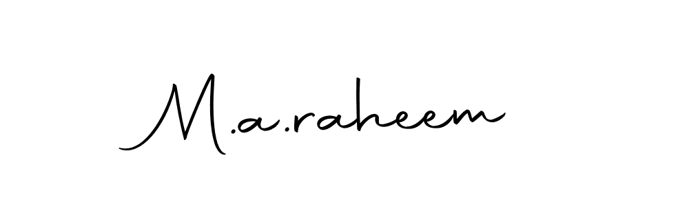 It looks lik you need a new signature style for name M.a.raheem. Design unique handwritten (Autography-DOLnW) signature with our free signature maker in just a few clicks. M.a.raheem signature style 10 images and pictures png