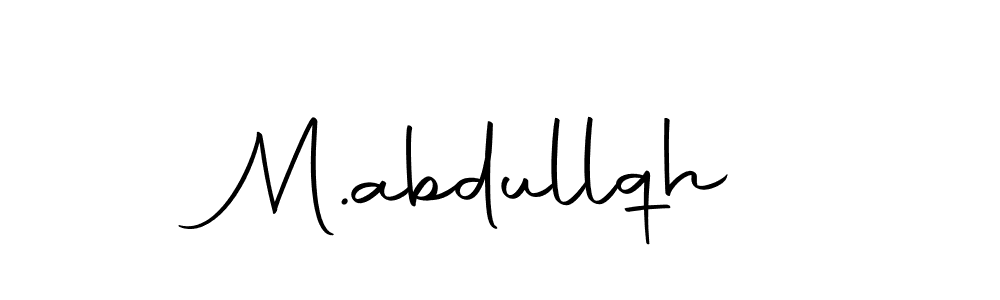 You can use this online signature creator to create a handwritten signature for the name M.abdullqh. This is the best online autograph maker. M.abdullqh signature style 10 images and pictures png