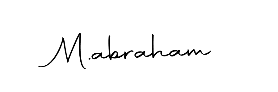 The best way (Autography-DOLnW) to make a short signature is to pick only two or three words in your name. The name M.abraham include a total of six letters. For converting this name. M.abraham signature style 10 images and pictures png