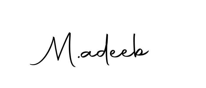 You can use this online signature creator to create a handwritten signature for the name M.adeeb. This is the best online autograph maker. M.adeeb signature style 10 images and pictures png