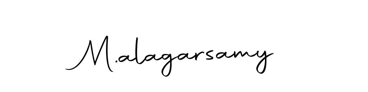 How to make M.alagarsamy name signature. Use Autography-DOLnW style for creating short signs online. This is the latest handwritten sign. M.alagarsamy signature style 10 images and pictures png