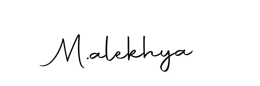 You should practise on your own different ways (Autography-DOLnW) to write your name (M.alekhya) in signature. don't let someone else do it for you. M.alekhya signature style 10 images and pictures png