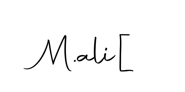 Design your own signature with our free online signature maker. With this signature software, you can create a handwritten (Autography-DOLnW) signature for name M.ali[. M.ali[ signature style 10 images and pictures png