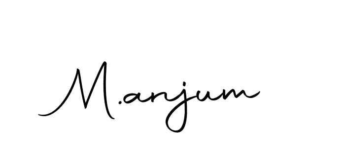 Make a beautiful signature design for name M.anjum. With this signature (Autography-DOLnW) style, you can create a handwritten signature for free. M.anjum signature style 10 images and pictures png