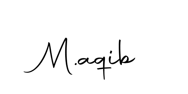 Use a signature maker to create a handwritten signature online. With this signature software, you can design (Autography-DOLnW) your own signature for name M.aqib. M.aqib signature style 10 images and pictures png