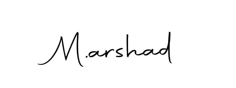 Use a signature maker to create a handwritten signature online. With this signature software, you can design (Autography-DOLnW) your own signature for name M.arshad. M.arshad signature style 10 images and pictures png