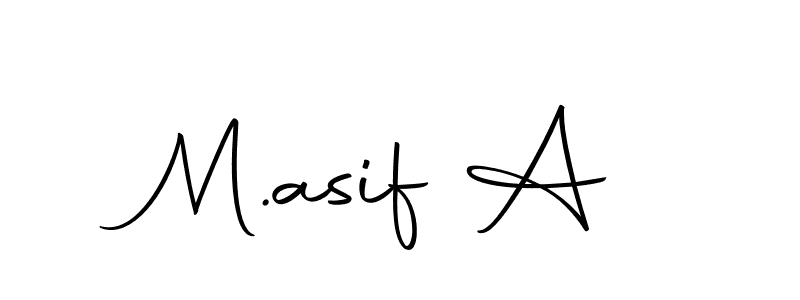 Also we have M.asif A name is the best signature style. Create professional handwritten signature collection using Autography-DOLnW autograph style. M.asif A signature style 10 images and pictures png