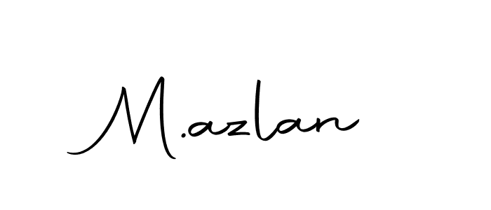 The best way (Autography-DOLnW) to make a short signature is to pick only two or three words in your name. The name M.azlan include a total of six letters. For converting this name. M.azlan signature style 10 images and pictures png