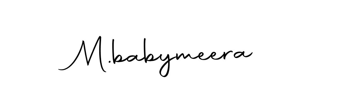 M.babymeera stylish signature style. Best Handwritten Sign (Autography-DOLnW) for my name. Handwritten Signature Collection Ideas for my name M.babymeera. M.babymeera signature style 10 images and pictures png