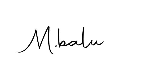 Make a beautiful signature design for name M.balu. With this signature (Autography-DOLnW) style, you can create a handwritten signature for free. M.balu signature style 10 images and pictures png