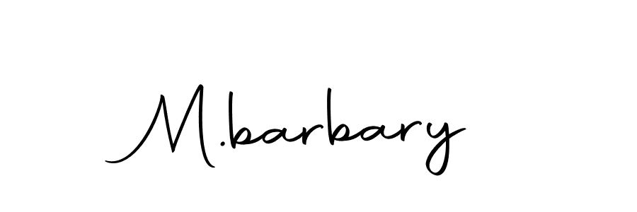Design your own signature with our free online signature maker. With this signature software, you can create a handwritten (Autography-DOLnW) signature for name M.barbary. M.barbary signature style 10 images and pictures png