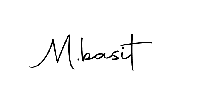 You should practise on your own different ways (Autography-DOLnW) to write your name (M.basit) in signature. don't let someone else do it for you. M.basit signature style 10 images and pictures png
