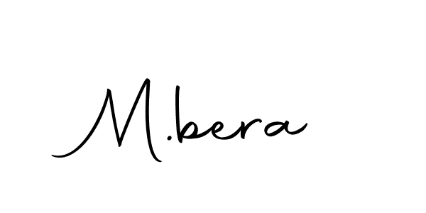 The best way (Autography-DOLnW) to make a short signature is to pick only two or three words in your name. The name M.bera include a total of six letters. For converting this name. M.bera signature style 10 images and pictures png