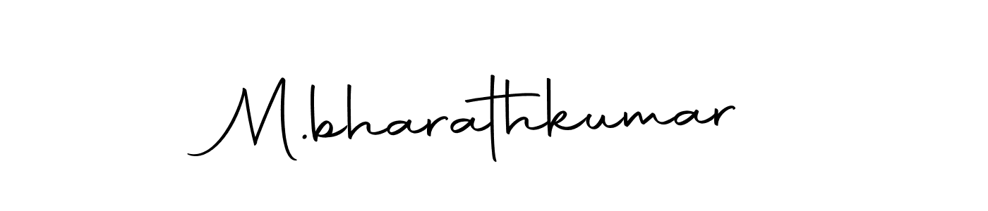 How to make M.bharathkumar signature? Autography-DOLnW is a professional autograph style. Create handwritten signature for M.bharathkumar name. M.bharathkumar signature style 10 images and pictures png