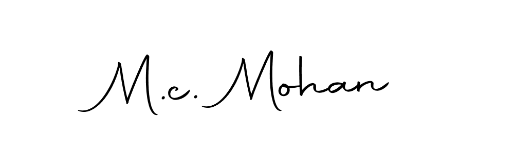 Make a short M.c. Mohan signature style. Manage your documents anywhere anytime using Autography-DOLnW. Create and add eSignatures, submit forms, share and send files easily. M.c. Mohan signature style 10 images and pictures png