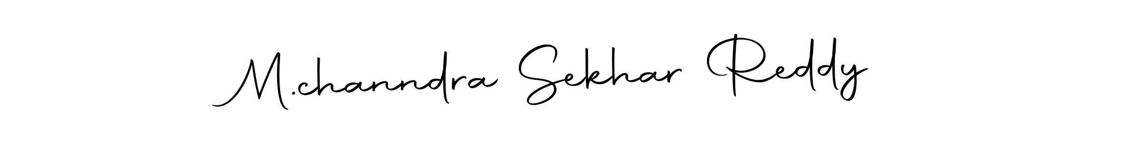 Make a beautiful signature design for name M.channdra Sekhar Reddy. With this signature (Autography-DOLnW) style, you can create a handwritten signature for free. M.channdra Sekhar Reddy signature style 10 images and pictures png