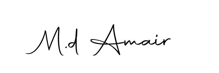 How to make M.d Amair name signature. Use Autography-DOLnW style for creating short signs online. This is the latest handwritten sign. M.d Amair signature style 10 images and pictures png