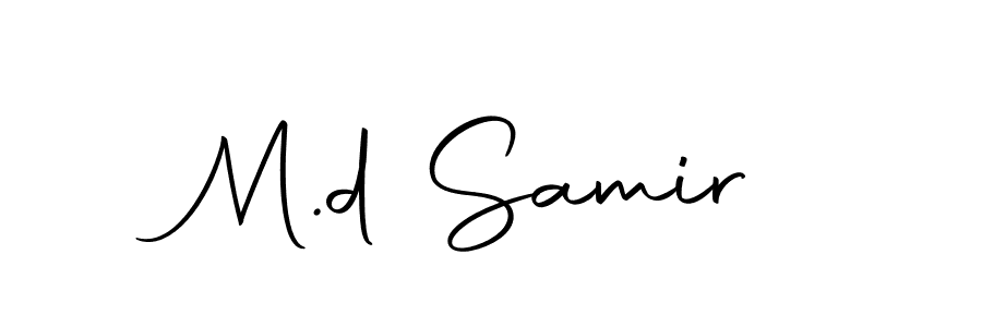 Also we have M.d Samir name is the best signature style. Create professional handwritten signature collection using Autography-DOLnW autograph style. M.d Samir signature style 10 images and pictures png