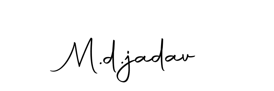 Make a beautiful signature design for name M.d.jadav. Use this online signature maker to create a handwritten signature for free. M.d.jadav signature style 10 images and pictures png