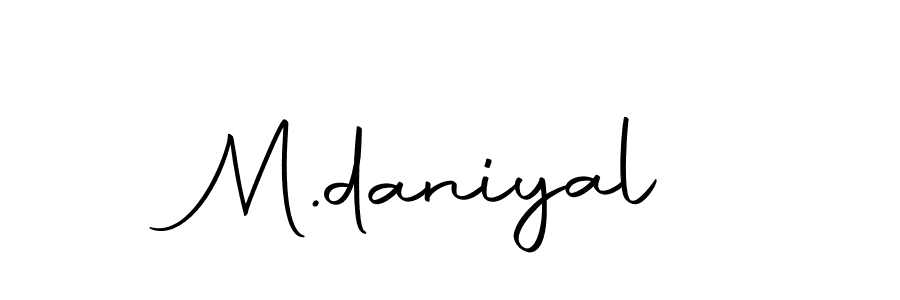 How to make M.daniyal name signature. Use Autography-DOLnW style for creating short signs online. This is the latest handwritten sign. M.daniyal signature style 10 images and pictures png